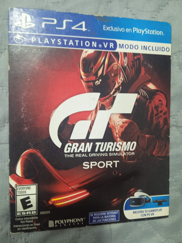 Gran Turismo Sport Standard Edition Sony Ps4 Físico