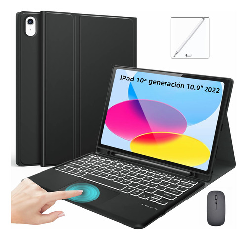 Funda  Teclado Mouse Lapiz Para iPad 10,9 10ª Gen  2022