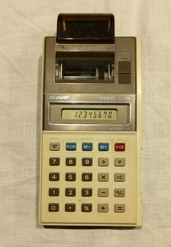 Calculadora Sumadora Impresora Sharp  Elsi-m Retro Vintage