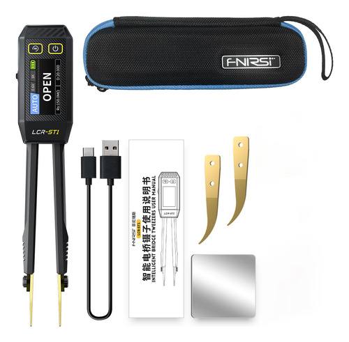 Testador De Diodo De Pinça Smart Digital Lcr Smd Esr Meter