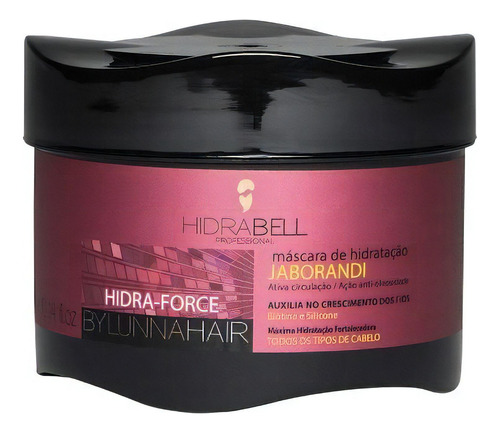 Máscara De Hidratação Hidra Force Jaborandi 300g  Hidrabell