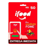 Ifood Card Gift Card 50 Reais Entrega Imediato Via Chat