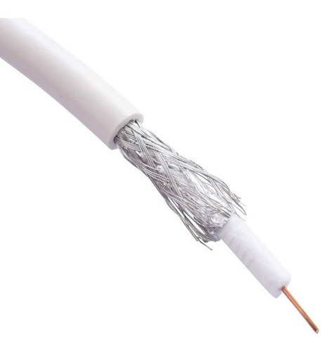 Cable Coaxial 305 Metros Rg6 Blanco