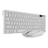 Teclado+mouse Wireless Slim Pequeno Usb Para Pc E Notebook