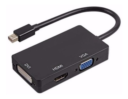 Conversor Adaptador Mini Displayport Para Dvi Vga Hdmi 3x1