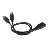 Cable Usb Y-splitter 30cm / 1ft A Doble Puerto Línea De