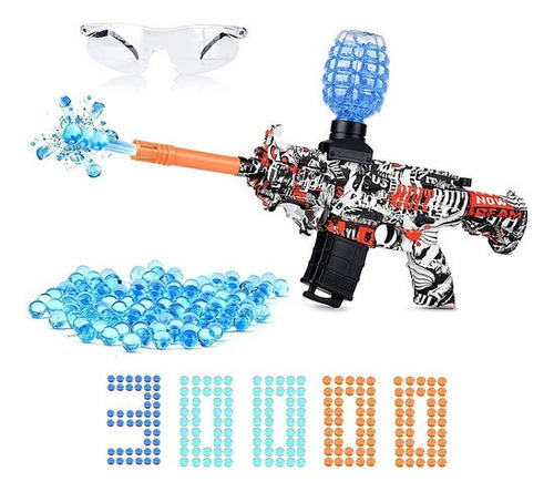 Pistola De Agua De Gel Eléctrica M416, Con 30,000 G Balls Bl