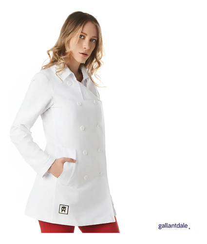 Bata Médica De Mujer Blanca Antibacterial Hello Kitty Kaikai
