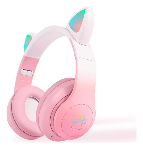 Auriculares Gamer Con Oreja De Gato Audifonos Inalambricos