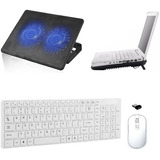 Teclado, Mou Suporte Cooler Duplo P/notebook Acer - Branco