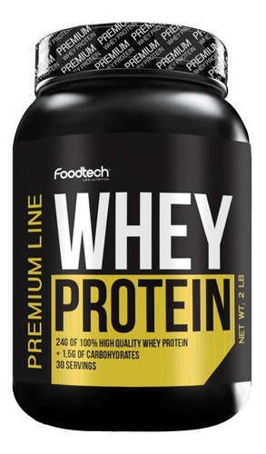 Whey Protein Premium Line 2 Lbs - Foodtech Sabor Smothie Delite Vainilla