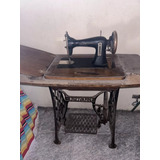 Maquina De Coser Antigua A Pedal Husqvarna - Con Mesa Y Base