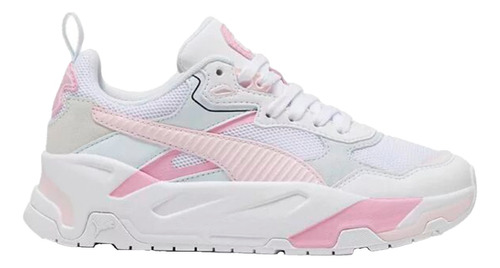 Puma Trinity Jr Para Dama Color Blanco, Rosa 