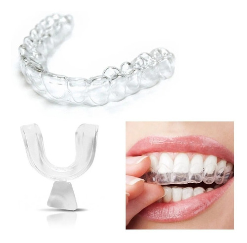 Moldeira Termomoldável 1 Par P/ Clareamento Dental Clareador