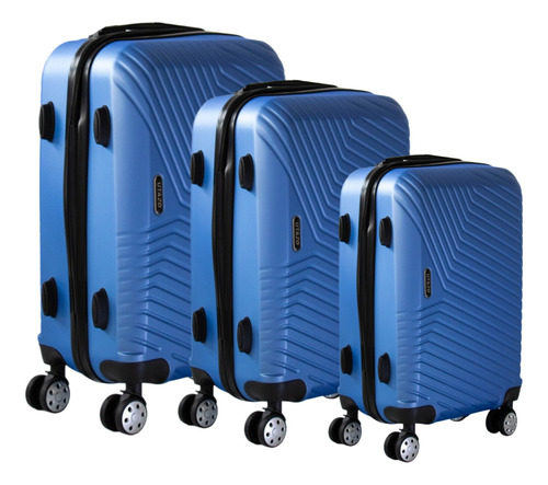 Set 3 Maletas Viaje 10 23 30 Kg Equipaje Rueda Cabina Avión 