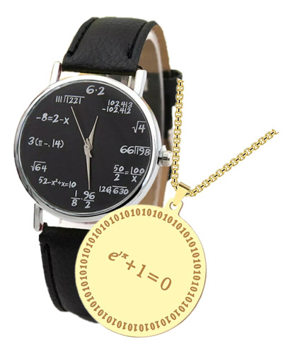 Reloj De Matemáticas Con Collar De Fórmula De Euler