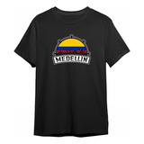 Camisetas Medellin Capital Reggaeton Camisas Negras Medallo