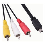 Video Audio Av Cable Mini Usb A 3 Rca Para Cámara Canon