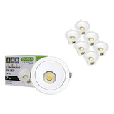 Plafon Led De Piso O Jardin Empotrado 7w 640lm 6 Piezas