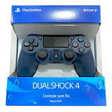 Controle Ps4 Azul Dualshock 4 Midnight Blue Nacional C/ Nf