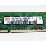 Memoria Ram Pc2-6400 1gb Ddr2 666mhz Hynix Sodimm X1