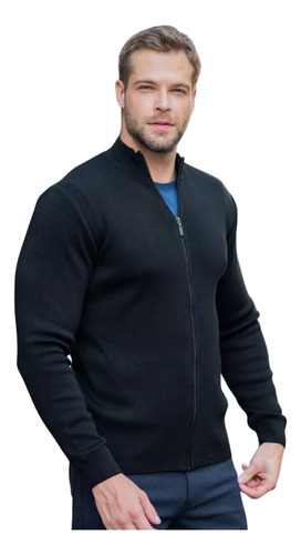 Sobretudo Masculino Sueter Blusa De Frio Com Zíper Tricot