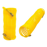 Manguera Espiral Para Compresor 15 Metros Uyustools G10 Color Amarillo