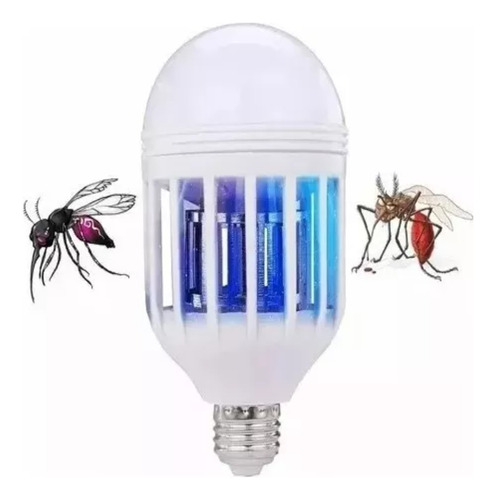 2 Focos Mata Moscos Luz Led Ultra Violeta Mata Insectos