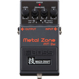 Pedal De Distorção Boss Metal Zone Mt-2w Cinza Escuro