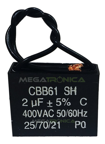 Capacitores Arranque Motor De 2µf  X 400vac 50/60hz Envios