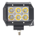 Faro Auxiliar 18w 6 Led Epistar Autos Motos Off Road