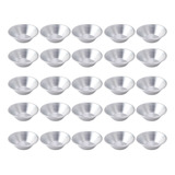 Moldes Pequeños Para Tartas De Papel De Aluminio, 25 Unidade
