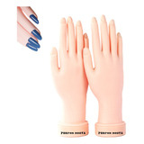 Mano De Práctica Para Uñas Acrílicas, Maniquí Flexible,.