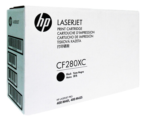 Cartucho De Toner Hp 80xc (cf280xc) Negro, 100% Original