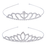 Preciosa Y Elegante Tiara De Novia Con Corona De Diamantes D