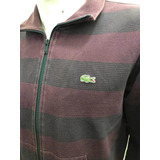 Buzo Hoodie Lacoste Striped Talle 4