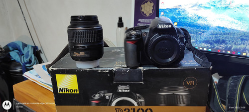  Nikon Kit D3100 +  Lente 18-55mm Vr Dslr Con 15758 Disparos