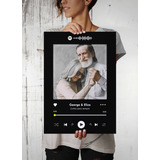 Quadro Spotify Interativo Personalizado Foto Casal E Musica