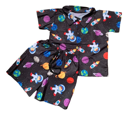 Conjunto Infantil Menino Mauricinho Astronauta Espaço