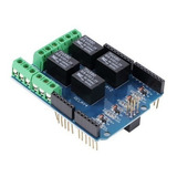 Rele Relay 4 Canales Para Arduino Shield  Pic Avr Arm Dsp Mc