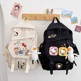 Bolsas De Gran Capacidad Y2k Cute Sanrio Hello Kitty Backpac