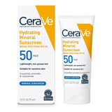 Protector Solar Facial Cerave Hidratante Mineral Spf 50
