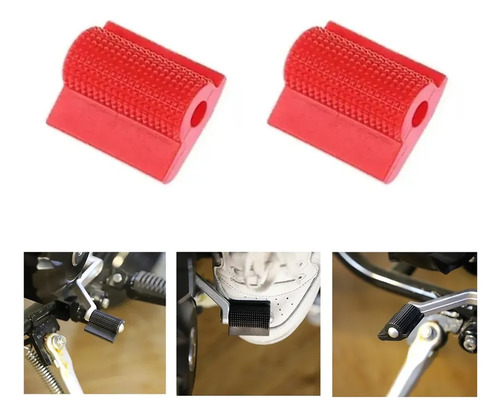2pzs Protector Calzado Moto Cubre Pedal Funda Para Palanca