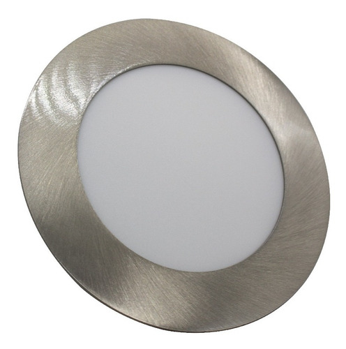 Panel Led 18w Incrustar Borde Satin Luz Blanca Metalizado