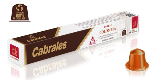 Café Cabrales Colombia En Cápsulas Aluminio X10u. Nespresso