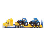 Camión Con 2 Tractores New Holland E 1:87 Modelo 1805 Siku