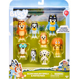 Set Muñecos Bluey Heeler Family 8 Personajes Pack