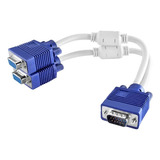  Splitter Vga - Conecta De Una Salida Vga A 2 Monitores