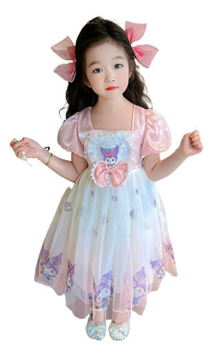 Vestido Lolita Infantil De Kuromi Para Fiesta De Cumpleaños