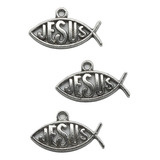 Dije Pewter Pez Ichtus Jesús 100gr/140pz Bisuteria Mayoreo 